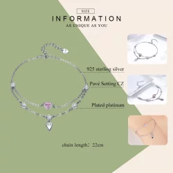 Bransoletka Typu Pandora Kochanie - SCB090