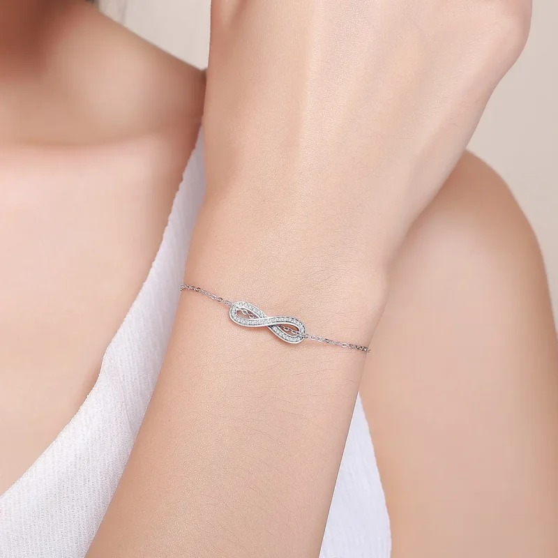 (zdjęcie do) Bransoletka Typu Pandora Niekończąca się elegancja - SCB056 - Wyświetl 2