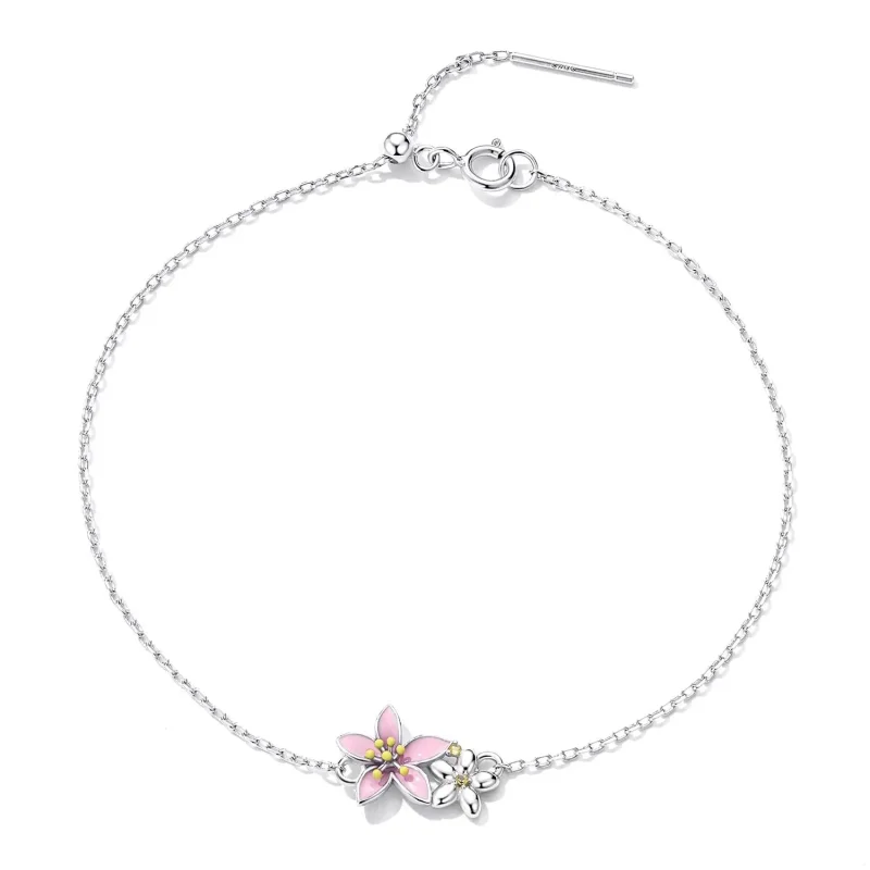 (zdjęcie do) Bransoletka Typu Pandora Piękna Sakura - SCB232 - Wyświetl 2