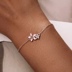 Bransoletka Typu Pandora Piękna Sakura - SCB232