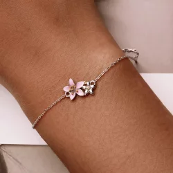 Bransoletka Typu Pandora Piękna Sakura - SCB232