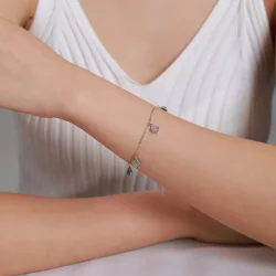 Bransoletka Typu Pandora Prosta geometria - SCB224