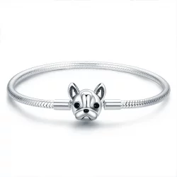 Bransoletka Typu Pandora Słodki Buldog - SCB075
