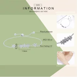 Bransoletka Typu Pandora Stokrotka - SCB084