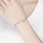 Bransoletka Typu Pandora Tańczący płatek śniegu - BSB001