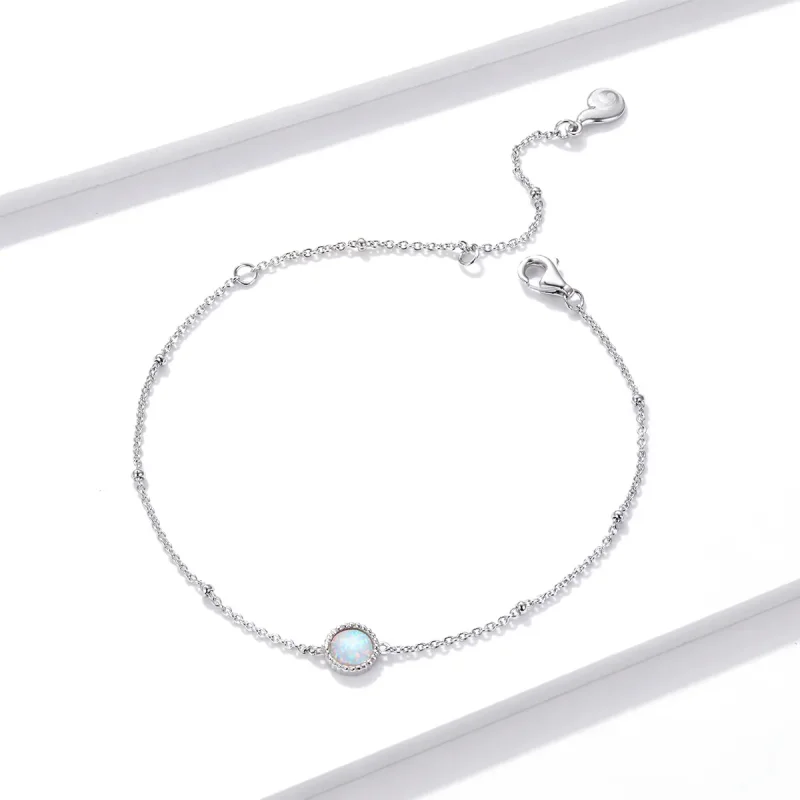 (zdjęcie do) Bransoletka Typu Pandora Wspaniały Opal - BSB054 - Wyświetl 2
