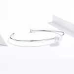 Otwarta bransoletka bangle Cicha perła - SCB168