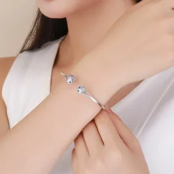 Otwarta bransoletka bangle Pamięć jednorożca - SCB082