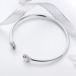Otwarta bransoletka bangle Pamięć jednorożca - SCB082