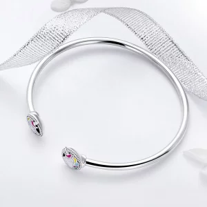 Otwarta bransoletka bangle Pamięć jednorożca - SCB082