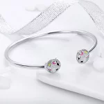 Otwarta bransoletka bangle Pamięć jednorożca - SCB082