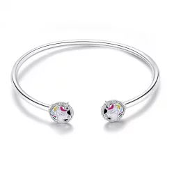 Otwarta bransoletka bangle Pamięć jednorożca - SCB082