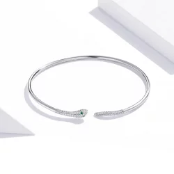 Otwarta bransoletka bangle Wąż - SCB206
