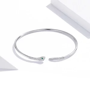 Otwarta bransoletka bangle Wąż - SCB206