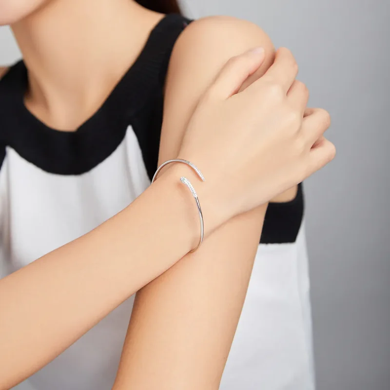 (zdjęcie do) Otwarta bransoletka bangle Wąż - SCB206 - Wyświetl 6