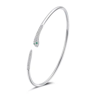 Otwarta bransoletka bangle Wąż - SCB206