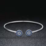 Otwarta bransoletka bangle Świecące gwiazdy - SCB058