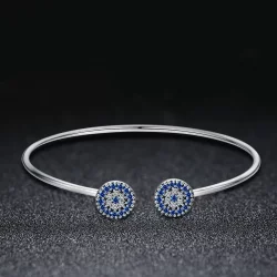 Otwarta bransoletka bangle Świecące gwiazdy - SCB058