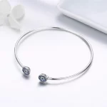 Otwarta bransoletka bangle Świecące gwiazdy - SCB058