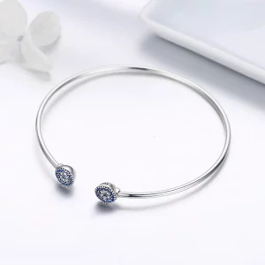 Otwarta bransoletka bangle Świecące gwiazdy - SCB058