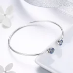 Otwarta bransoletka bangle Świecące gwiazdy - SCB058
