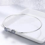 Otwarta bransoletka bangle Świecące gwiazdy - SCB058
