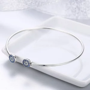 Otwarta bransoletka bangle Świecące gwiazdy - SCB058