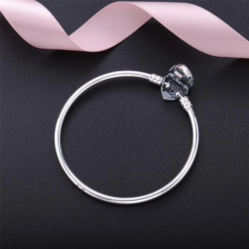 (zdjęcie do) Srebrna bransoletka bangle z cyrkoniami sześciennymi - 590729CZ - Bransoletki PA - Wyświetl 4