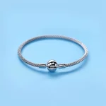 Srebrna bransoletka Mesh Moments - 596543 - Bransoletki PANDORA