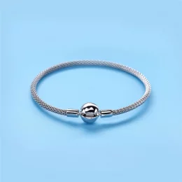Srebrna bransoletka Mesh Moments - 596543 - Bransoletki PANDORA