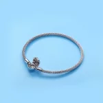 Srebrna bransoletka Mesh Moments - 596543 - Bransoletki PANDORA