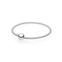 Srebrna bransoletka Mesh Moments - 596543 - Bransoletki PANDORA