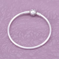 Srebrna bransoletki sznurkowe bangle Moments, cyrkonie sześcienne - Pandora - Pandora PL