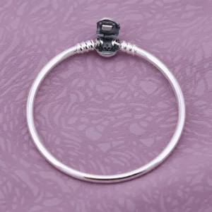 Srebrna bransoletki sznurkowe bangle Moments, cyrkonie sześcienne - Pandora - Pandora PL