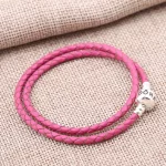 Double Pink Leather Bracelet - Pandora PL
