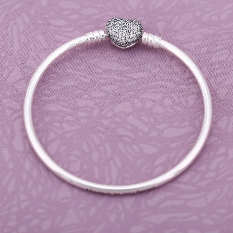 (zdjęcie do) Moments Always in My Heart Silver Bangle - Pandora PL - Wyświetl 2