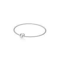 Srebrna bransoletka bangle ESSENCE - Pandora PL