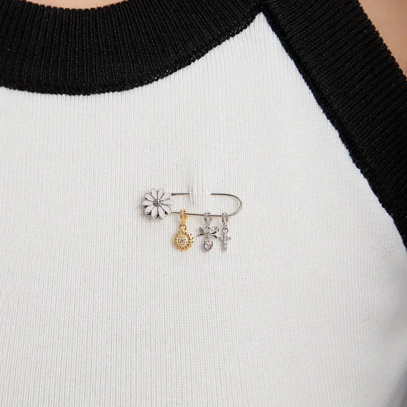 (zdjęcie do) Broszka Typu Pandora Mała Daisy - BSX004 - Wyświetl 10