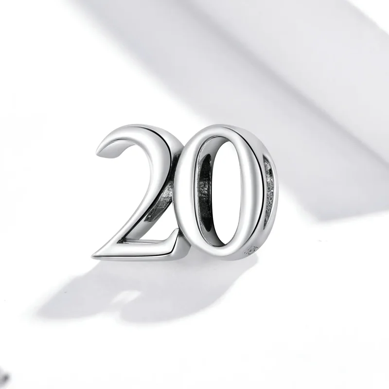 (zdjęcie do) Charms Typu Pandora 20. rocznica - SCC1623 - Wyświetl 2