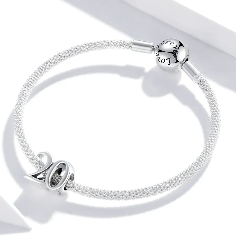 (zdjęcie do) Charms Typu Pandora 20. rocznica - SCC1623 - Wyświetl 3