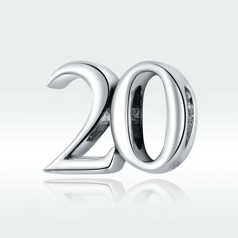 (zdjęcie do) Charms Typu Pandora 20. rocznica - SCC1623 - Wyświetl 5