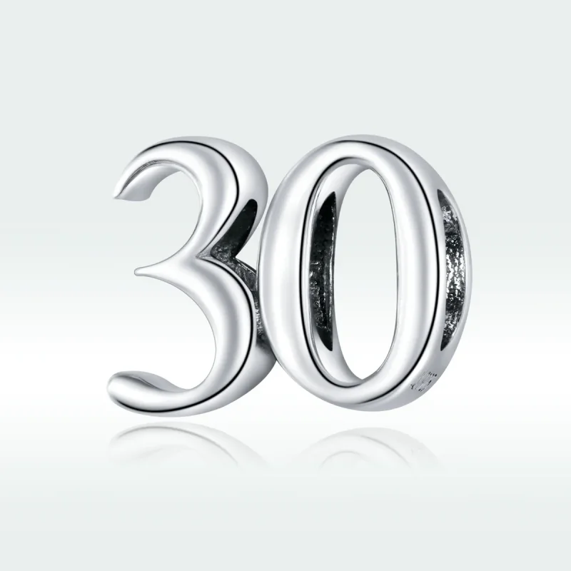 (zdjęcie do) Charms Typu Pandora 30 urodziny - SCC1622 - Wyświetl 5