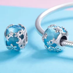 Charms Typu Pandora Akwamaryn Spowiedź Daisy - SCC878
