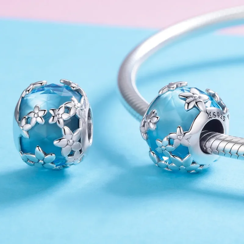 (zdjęcie do) Charms Typu Pandora Akwamaryn Spowiedź Daisy - SCC878 - Wyświetl 4