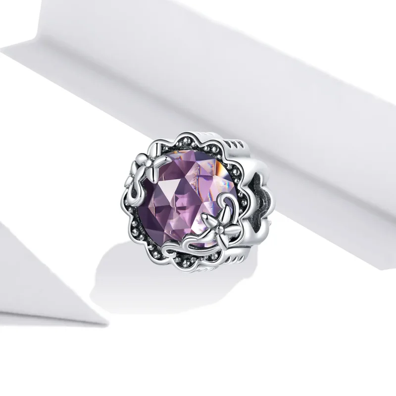 (zdjęcie do) Charms Typu Pandora Ametystowy wzór - SCC1796 - Wyświetl 2