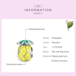 Charms Typu Pandora Ananas - BSC128