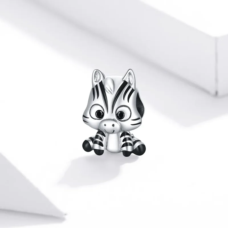 (zdjęcie do) Charms Typu Pandora Animowana zebra - BSC387 - Wyświetl 2