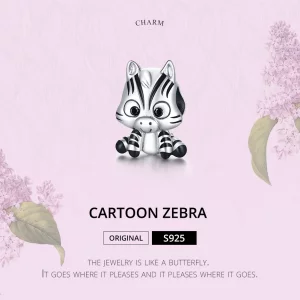 Charms Typu Pandora Animowana zebra - BSC387