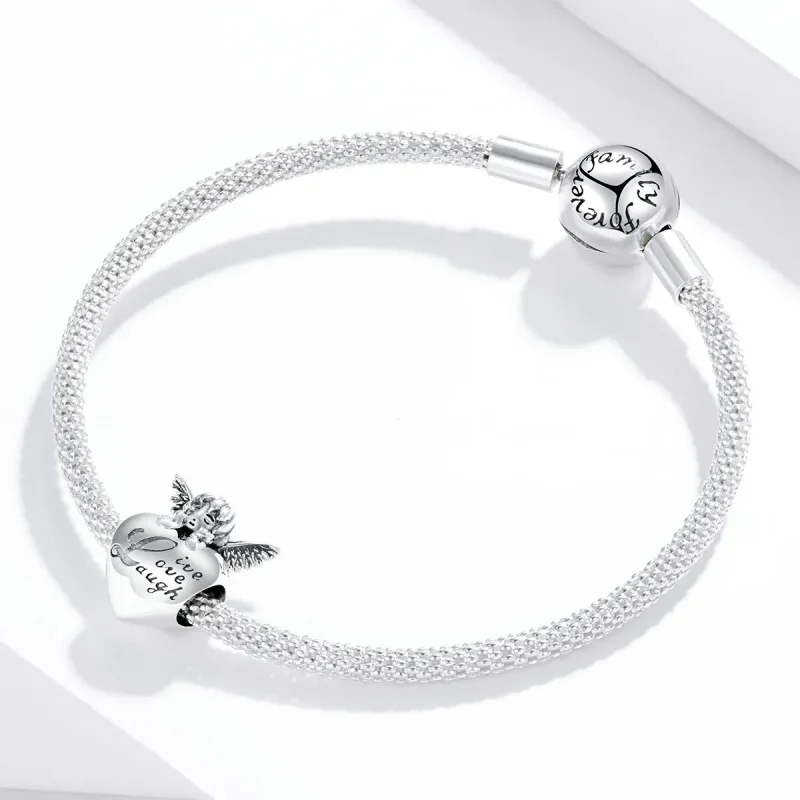 (zdjęcie do) Charms Typu Pandora Anioł Dziękczynienia - SCC1633 - Wyświetl 3