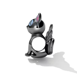 Charms Typu Pandora Anioł Kot - SCC2299-BK